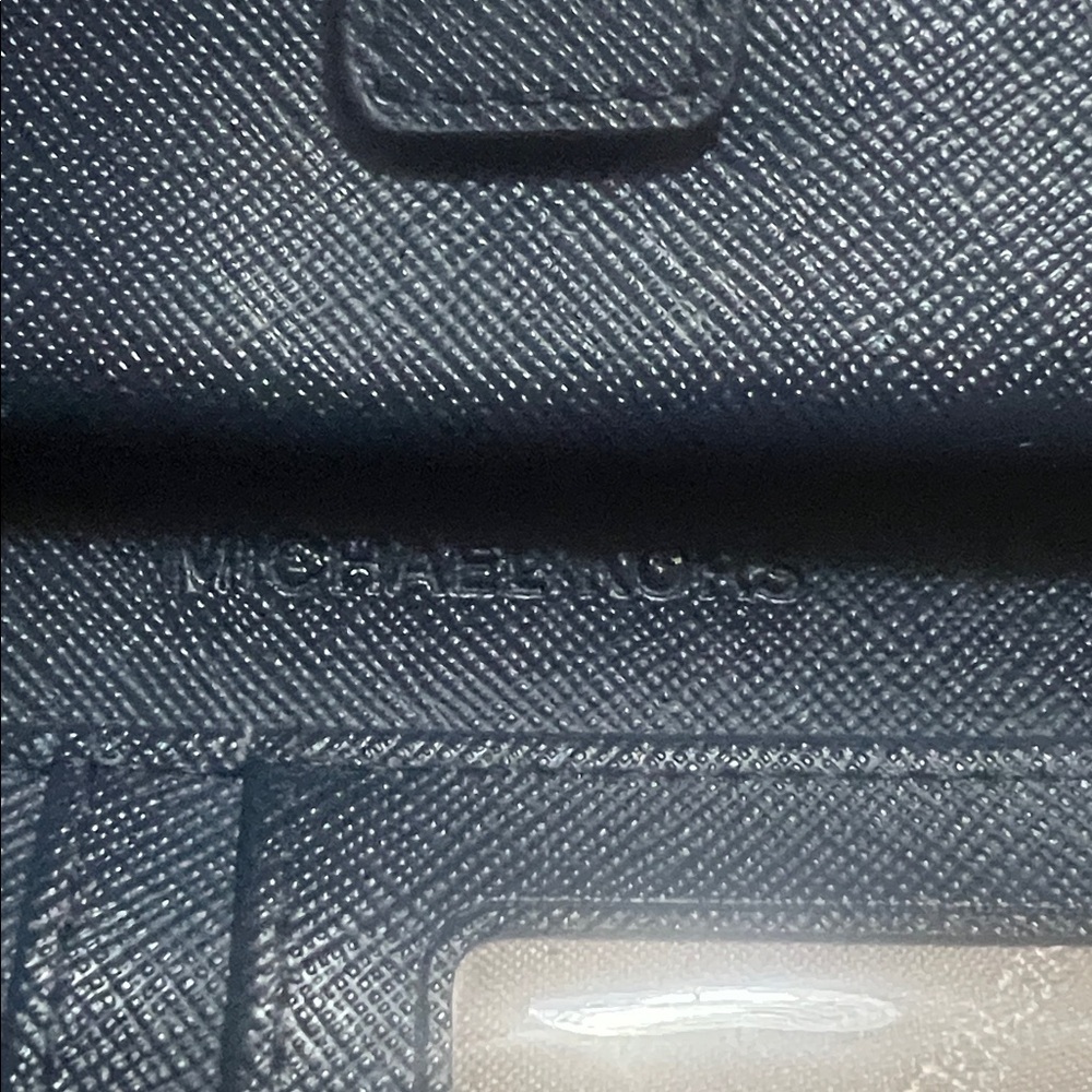 Michael Kors Wallet Wristlet Blue w/silver hardware & MK LINING - Picture 5 of 8